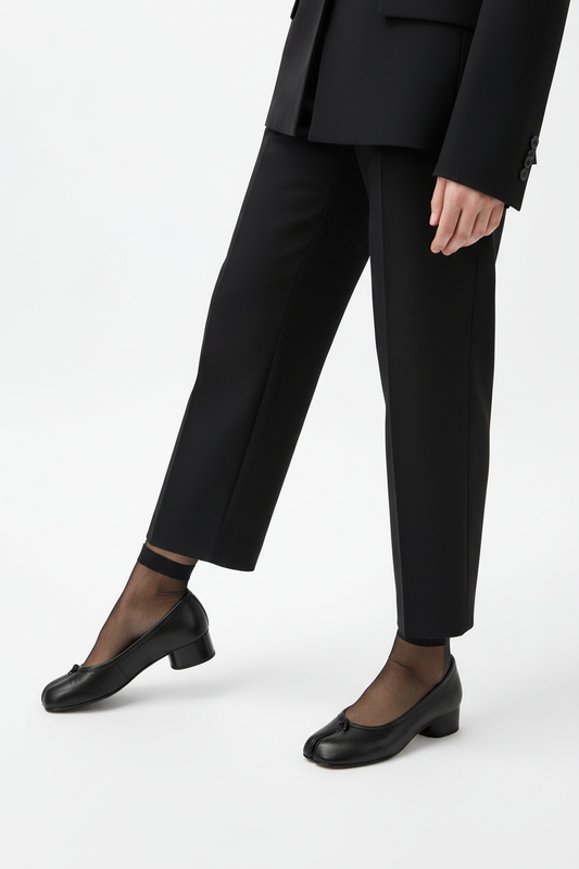 Black Tabi Heel Pumps lifestyle shot 2